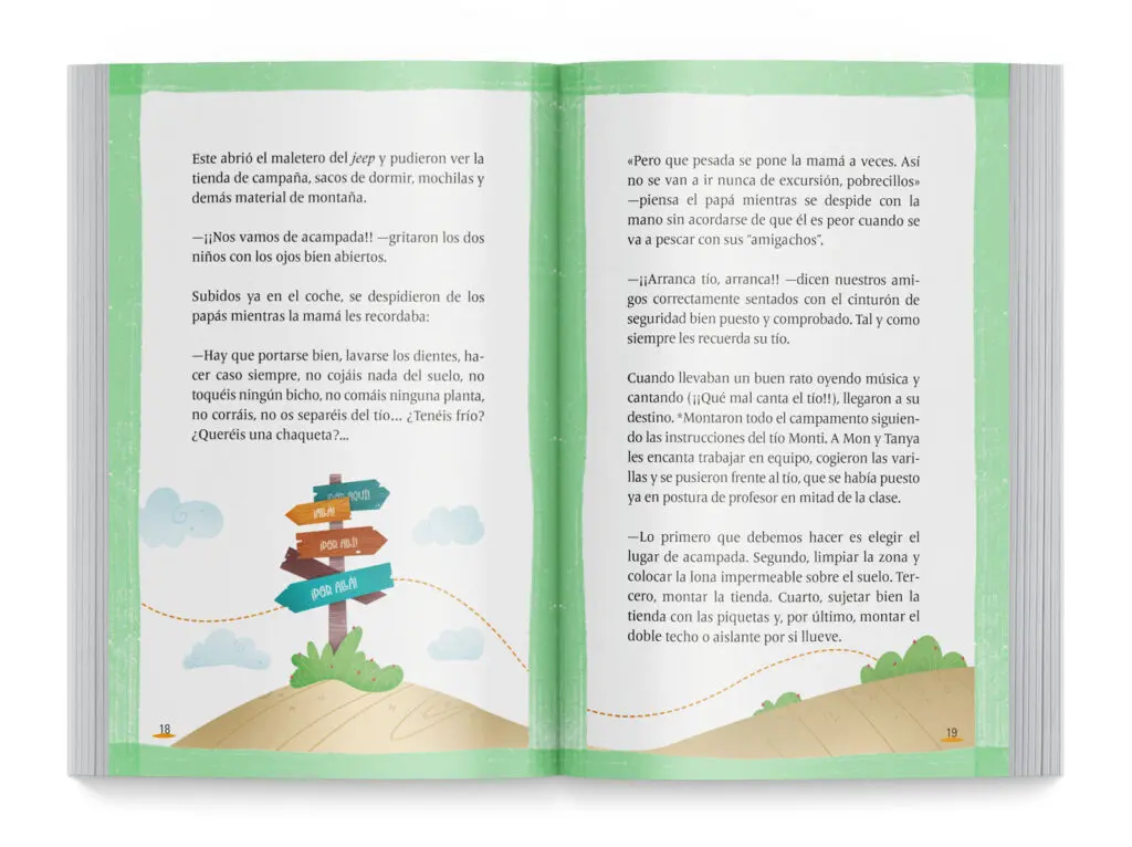 Maquetación de libros de cuentos ilustrados infantiles