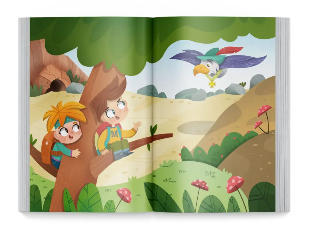 Maquetación de libros de cuentos ilustrados infantiles